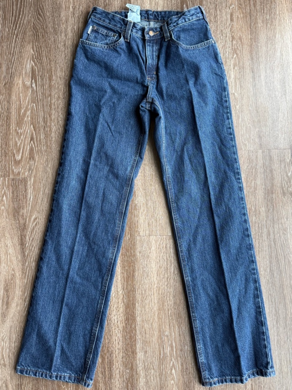 Classic Straight-Leg Women's Jeans - Dark Blue